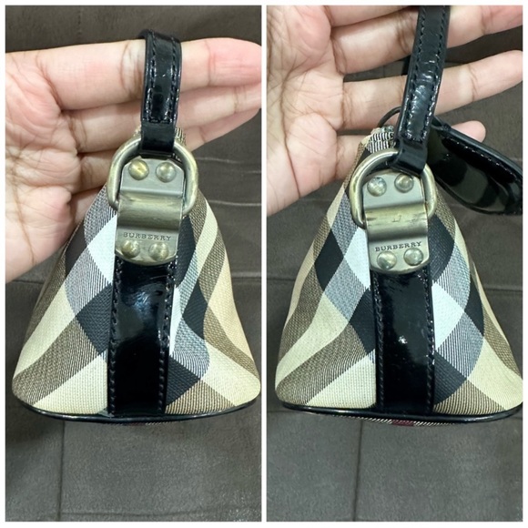 ‼️SALE💯Authentic Burberry Super Nova Check Pochette Shoulder Bag Vintage y2k - Picture 7 of 13